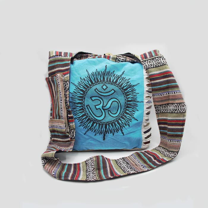 Om Print Hippie Side Bag