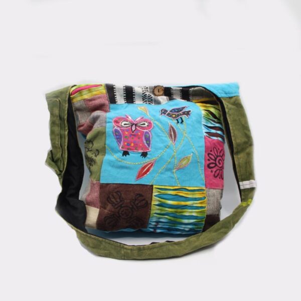 Razor cut hippie cross body bag