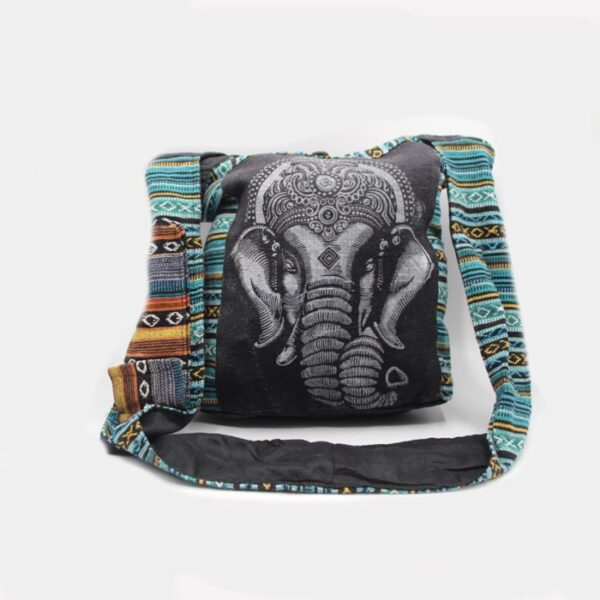 Elephant print gheri cross body bag
