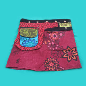 Festival Hippie Hand Made Wrap Mini Skirt