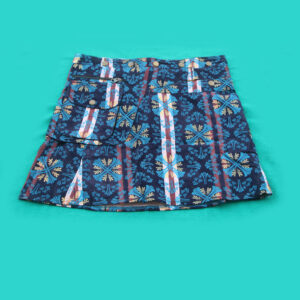 Adjustable hippie style button mini skirt for festivals