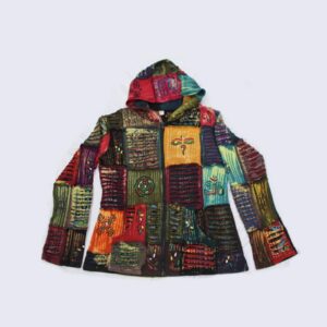 Himalayan ethnic Hippie Patchwork Razor Cut Cotton Jacket