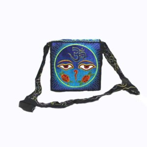 Swayambhu Eye Embroidery Hippie Passport bag