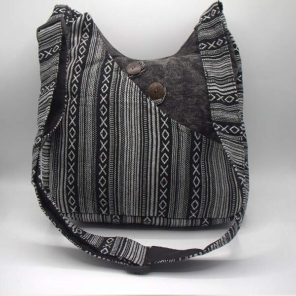 Dark tone Nepalese gher side bag