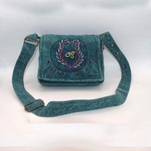 Hand Embroidery Hippie Woman Side Bag