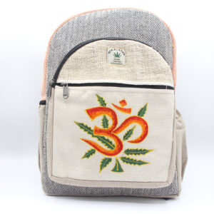 Om Hand Embroidery Hemp Laptop Bag