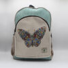 Colorful Butterfly Print Hemp Laptop Bag
