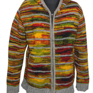 Tie Dye Hippie Warm Woolen Jacket