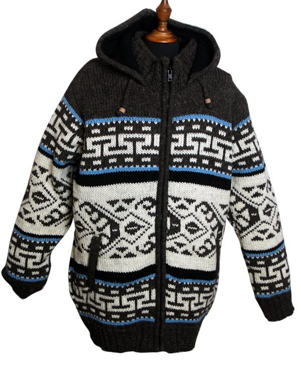 Boho Patterns Fine Wool Winter Jacket - Clothing in Nepal Pvt Ltd