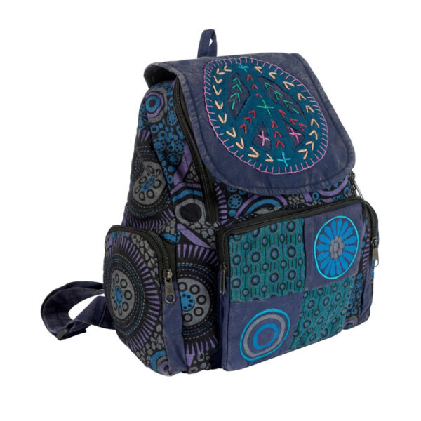 Printed Patchwork Hand Embroidery Hippie Back Pack