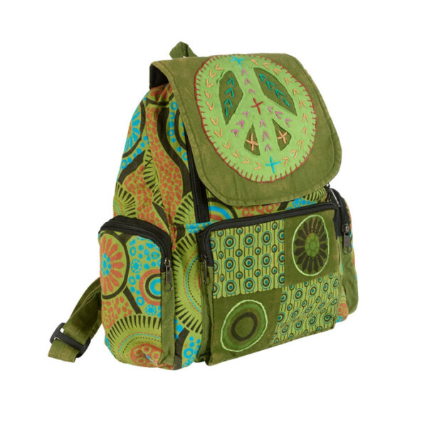 Printed Hand Embroidery Hippie Cotton Back Pack