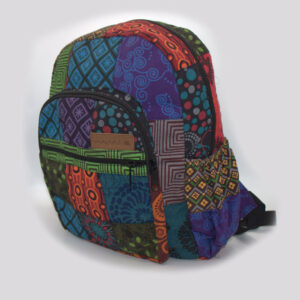 Printed Patchwork Hippie Backpack