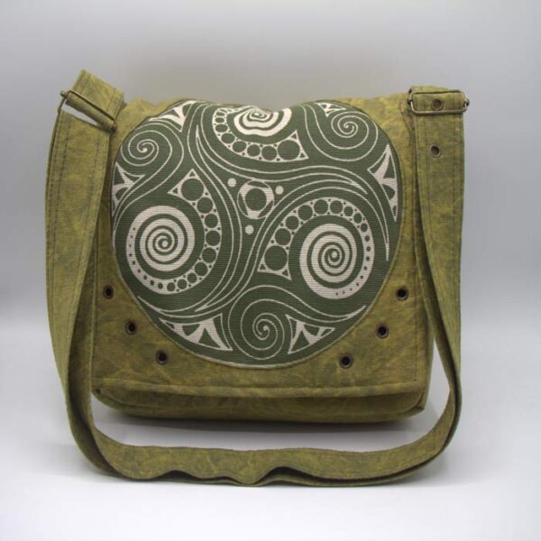 Army Color Printed Woman Side Bag