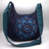 Hand Print and Embroidery Woman Side Bag