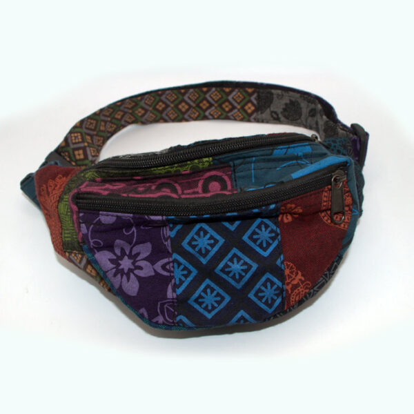 Patchwork Printed Hippie Money Belt