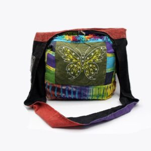Colorful Design Hobo Butterfly Printed Cross body Bag