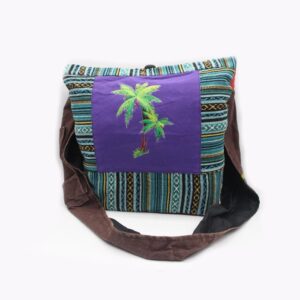 Razor Cut Tie Dye Patchwork Hippie Shoulder Bag