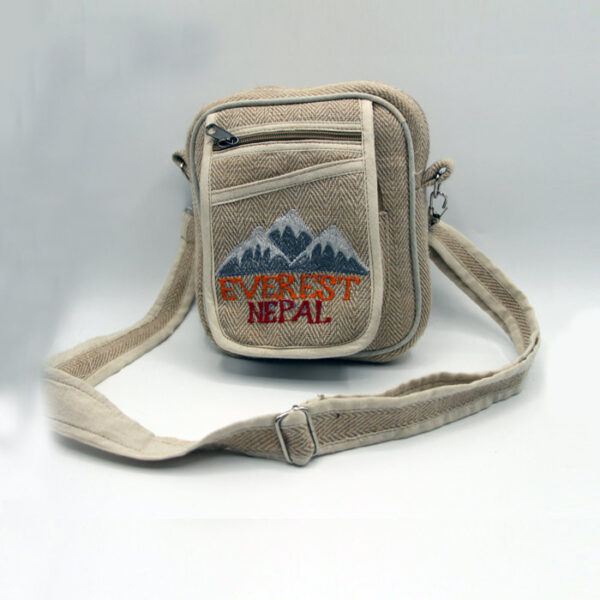 Mt. Everest printed sustainable hemp camera bag