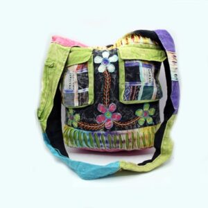 Fairtrade Razor Cut tie dye Bohemian Hippie bag