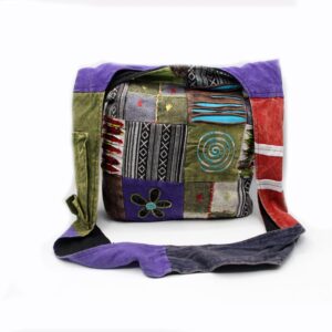 Hippie Sign Patchwork hand Embroidery Bohemian Hippie bag