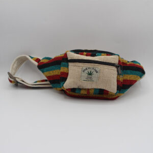 Ecofriendly Rainbow Hemp Money Belt