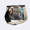 Hand Owl Embroidery and Razor cut Bohemian Hippie Bag