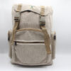 Plain Herringbone Style Large Hemp Backpack