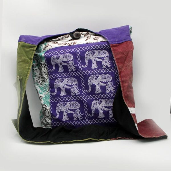 Elephant Print Bohemian Fair Trade Festival Bag