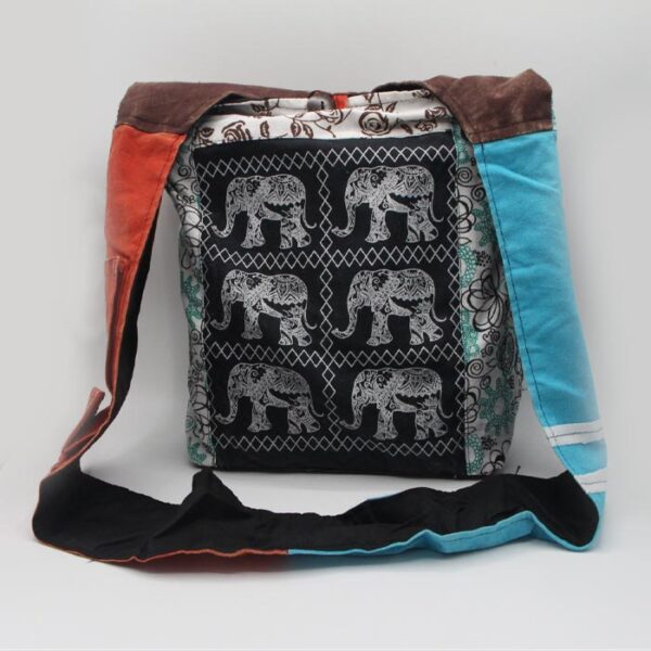 Hand Print Bohemian Fair Trade Festival Bag