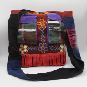 Hand Embroidery and Razor Cut Bohemian Fair Trade Festival Bag