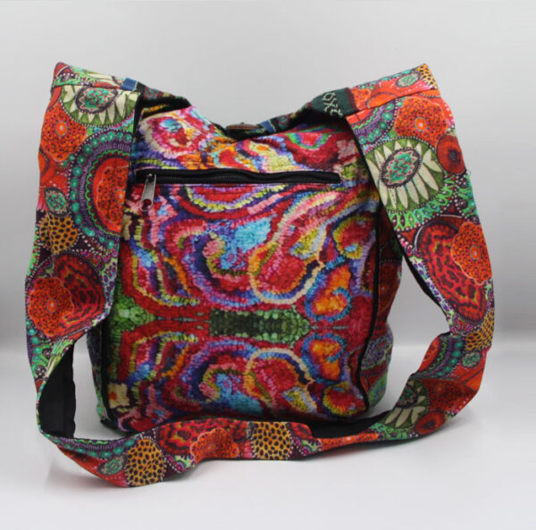 Aari Printed Boho Hemp Shoulder Bag