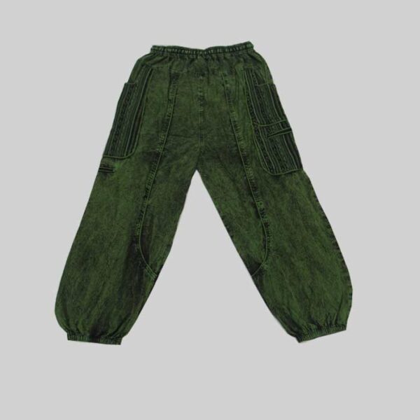 Hippie Stonewashed Thick Cotton Cargo Pant