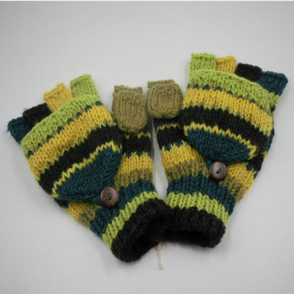 Unisex Boho Fingerless Woolen Hand Warmers