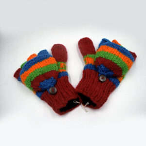 Durable & sustainable warm woolen knit gloves