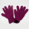 Knit Mittens Handmade Pink Wool Gloves