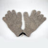 Gray color explosion cable knit gloves