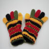 Colorful Designed Full Finger Woolen Gloves