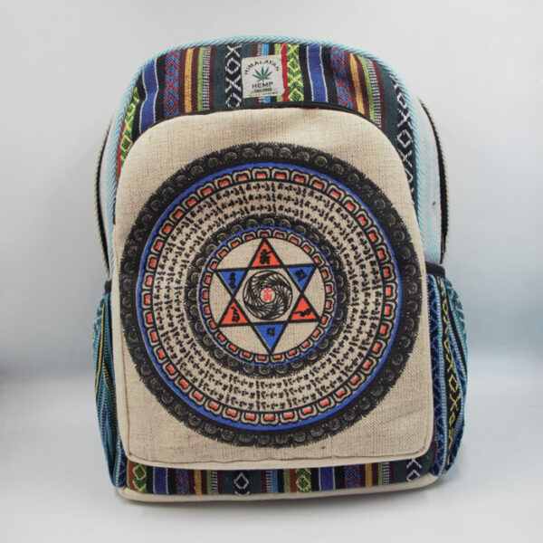 Sustainable hippie mandala art prints travel bag