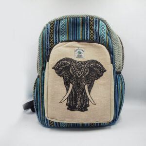 Blue gheri style bohemian multipurpose backpack