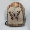 Artisan beautiful butterfly print boho backpack