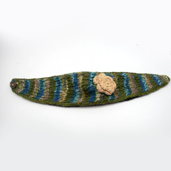 Chunky hand knitted woolen head band