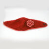 plain orange tone embroidered woolen head band