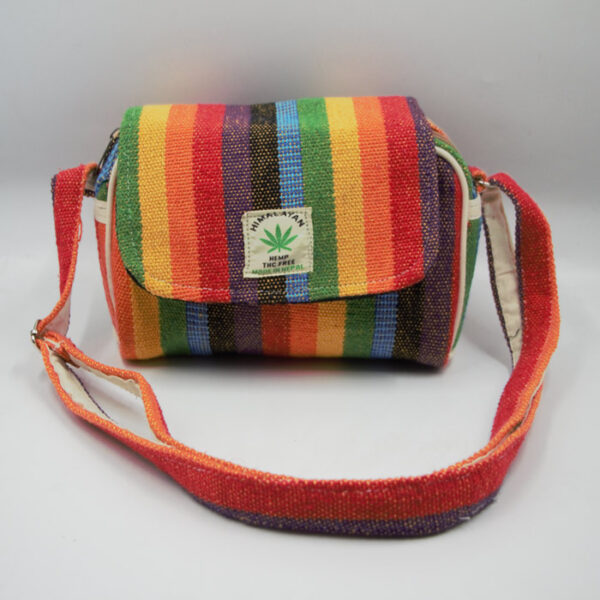 Himalayan Rainbow Color Hippie Gheri ladies side Bag