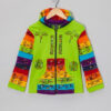 Rainbow Color Combination with Pre Wash Hippie Kid Jacket