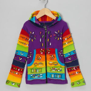 Rainbow Hippie Cotton Children Jacket