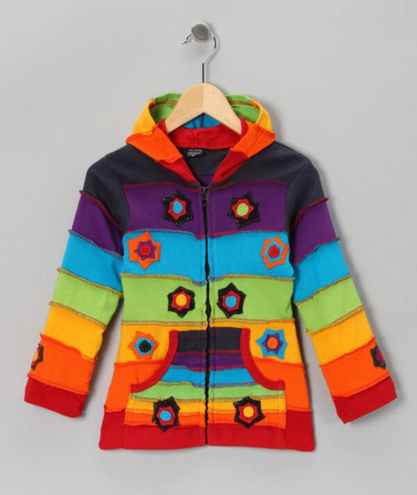 Fairtrade Hippie Rainbow Kid Jacket
