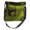 Boho style hippie green mix side bag