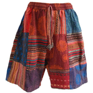 Red Tone Nepalese Hippie Half Trouser