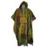 Organic Gheri Mix Green Tone Long Poncho