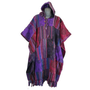 Fair Trade Hippie Patchwork Gheri Poncho